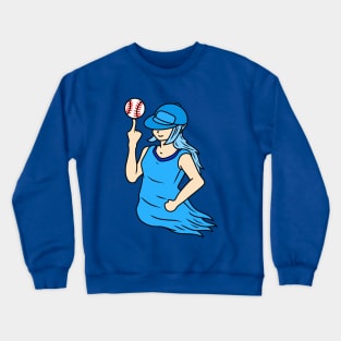 Beautiful pitcher lady Crewneck Sweatshirt